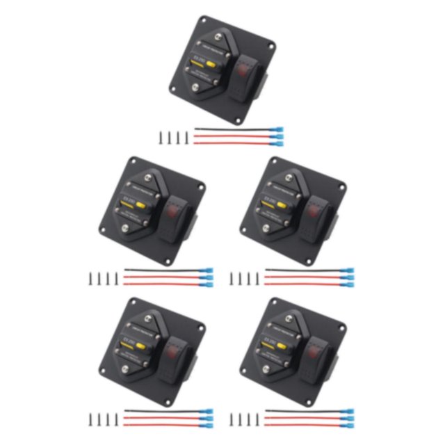 relayinert Circuit Breaker With Boat Rocker Switch ON-OFF Circuit Breaker With Boat Rocker Panel Panel Switch Switch Reliable Safe 250A 5Set