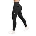 thumbnail image 1 of Dealovy Cargo Leggings for Women High Waisted Butt Lifting Workout Belly Control Running Yoga Pants with Flap Pockets, 1 of 5