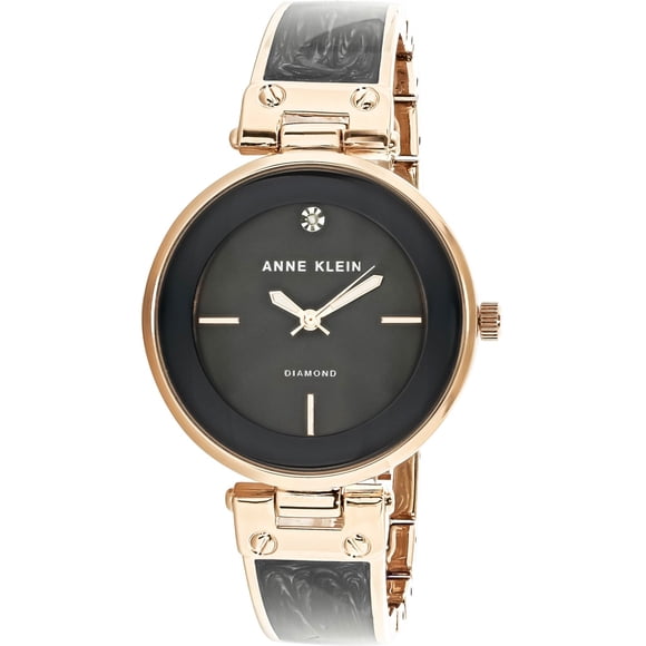 Anne Klein Women's AK-2512GYRG Rose-Gold Stainless-Steel Japanese Quartz Fashion Watch