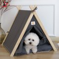 thumbnail image 4 of Pet Teepee,Pet Teepee Tent Soft Dog Cat Tent Pet Tent Bed Professional Grade, 4 of 8