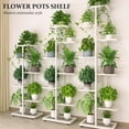 thumbnail image 3 of eccomum 5-Tier Display Shelf Flower Pots Rack Plant Stand Potting Ladder Planter Stand Heavy Duty Storage Shelving Rack for Potted Plants Gold, 3 of 7