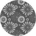 thumbnail image 1 of Ahgly Company Tapis d'Intérieur Lavable en Machine Carré Transitionnel Gris Foncé, 3 Pieds Carré, 1 of 7