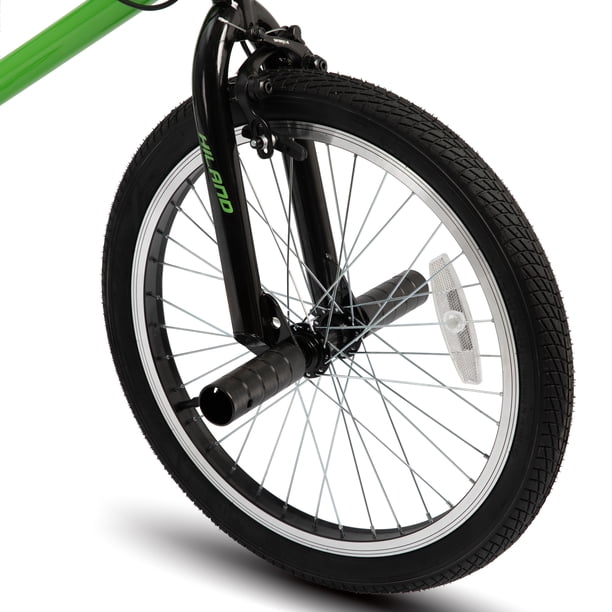 HILAND Vélo Enfant 16 Pouces pour Garçon et Fille de 4 5 6 7 Ans et Plus avec Porte-Bagages, Frein à Main et Frein à Rétropédalage, Blanc