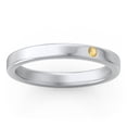 thumbnail image 3 of Stackable Birthstone Ring with Engraving - Citrine (November), 3 of 7