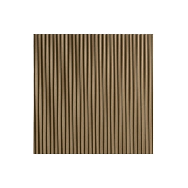 Fasade Rib Oil Argent Bronze Wall Panel Sample 12" x 12"