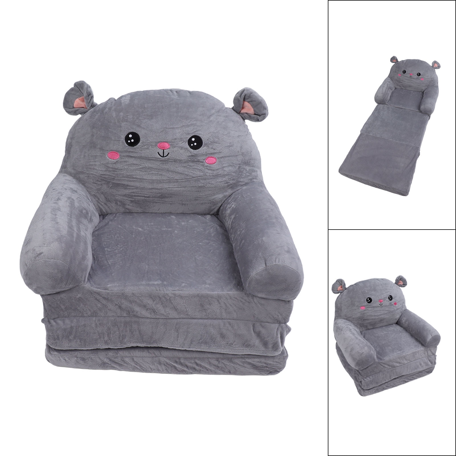 Cartoon Children Folding Sofa Children Flip Open Sofa Bed Floor Mattress 2 In 1 Cartoon Lazy Sofa Children Couch Backrest