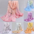 thumbnail image 3 of EYIIYE Women Floral Print Scarf Breathable Chiffon Neck Shawl, 3 of 6