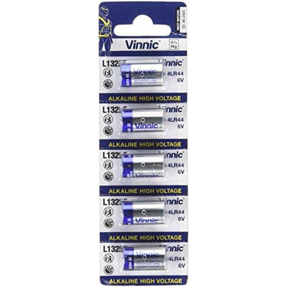 Vinnic A28PX 5 pcs 6V Replacement Alkaline Batteries (L1325, 4LR44)