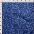 thumbnail image 4 of oneOone Georgette Viscose Medium Blue Fabric Abstract Sewing Craft Projects Fabric Prints By Yard 42 Inch Wide, 4 of 4