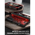 thumbnail image 4 of Poetic Spartan Case for Samsung Galaxy Z Fold 4, Full Body Rugged Case with Kickstand, Metallic Red, 4 of 6
