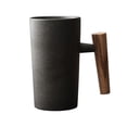 thumbnail image 1 of Ceramic Coffee Mug,Earth Mugs Hand Made Ceramic Coffee Mug Retro Stoneware with Wooden Handle 201-300Ml Capacity Family and Ideal for Office and Home,The Office Mug,Unique Coffee Mugs, 1 of 2
