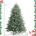 thumbnail image 4 of Patiojoy 8ft Evergreen Artificial Christmas Tree, Mixed PE & PVC Tree Metal Stand Included, Unlit Xmas Tree for Holiday Festival, 4 of 9