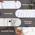 thumbnail image 4 of Giantex Heated Electric Mattress Pad, Detachable Electric Heating Warmer w/8 Temperature Regulation & 4 Mode Timing Function, Queen, 4 of 6