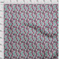 thumbnail image 4 of oneOone Tissu en Viscose Chiffon Imprimé Géométrique Triangle BTY 42 Pouces de Large, 4 of 5