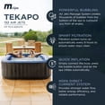thumbnail image 2 of MSpa Tekapo 6-Person Square Inflatable Bubble Massage Spa, Thermal Cover, Outdoor Hot Tub, 2 of 10