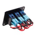 thumbnail image 1 of Panneau de Commutation à Bascule de Voiture, Panneau de Commutation RV de 3 Gangs DC12V à 24V 5PIN Imperméable à l'Eau avec des Boucles de PC pour Bus, 1 of 8