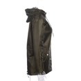 thumbnail image 4 of Women Hooded Thick Jacket Long Sleeve Drawstring Design Windbreaker Spring Autumn Outdoor Coat, 4 of 6