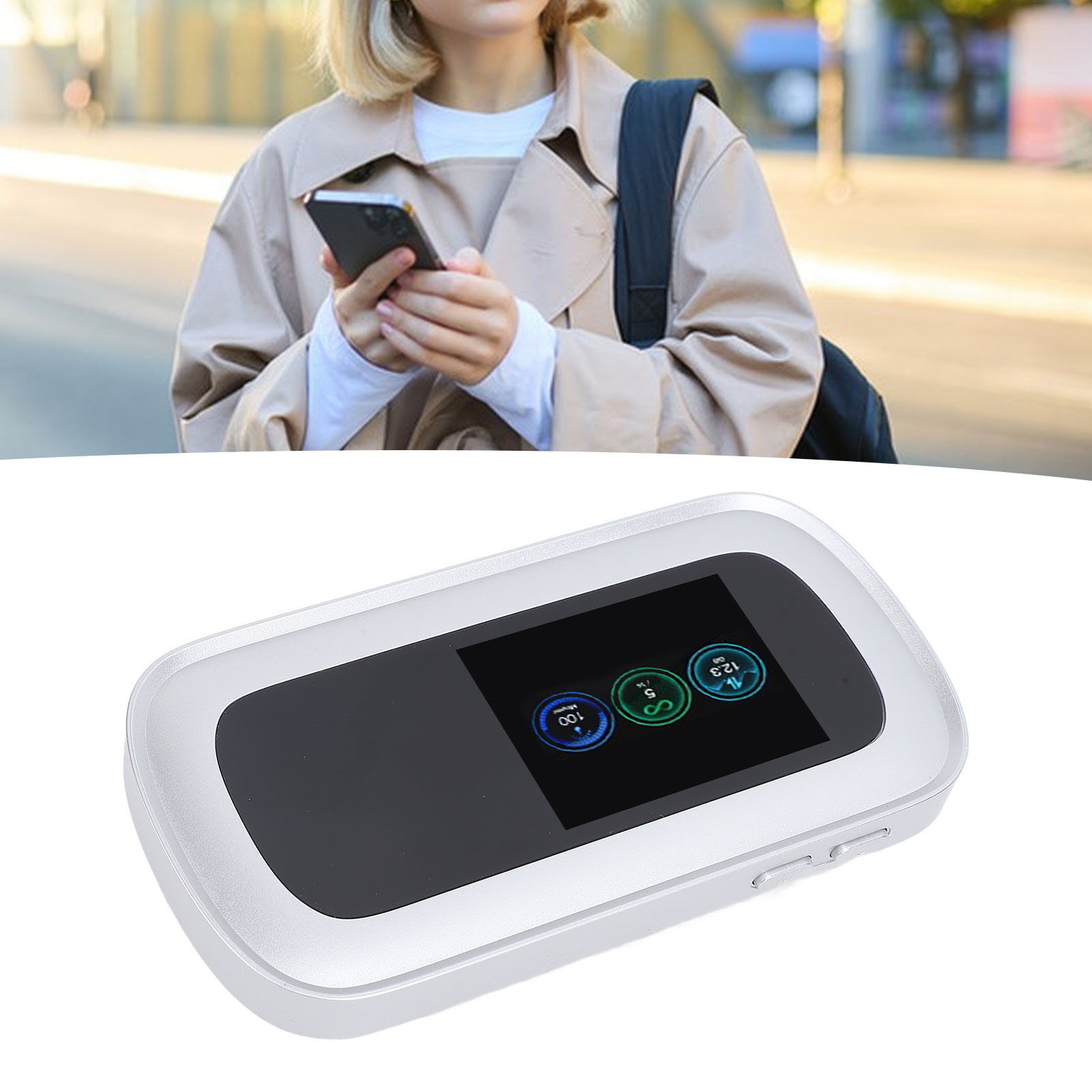 5G Mobile Hotspot, Less Interference Portable WiFi Hotspot  for Daily Life and Education for  11 Device