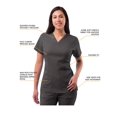 thumbnail image 4 of Adar Uniforms Women's Scrub Set - Enhanced V-Neck Top/Multi Pocket Pants, 4 of 6