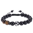 thumbnail image 4 of Basketball Baseball Bracelet Natural Beaded Rugby Bracelet Sports Bracelet With Card, 4 of 6