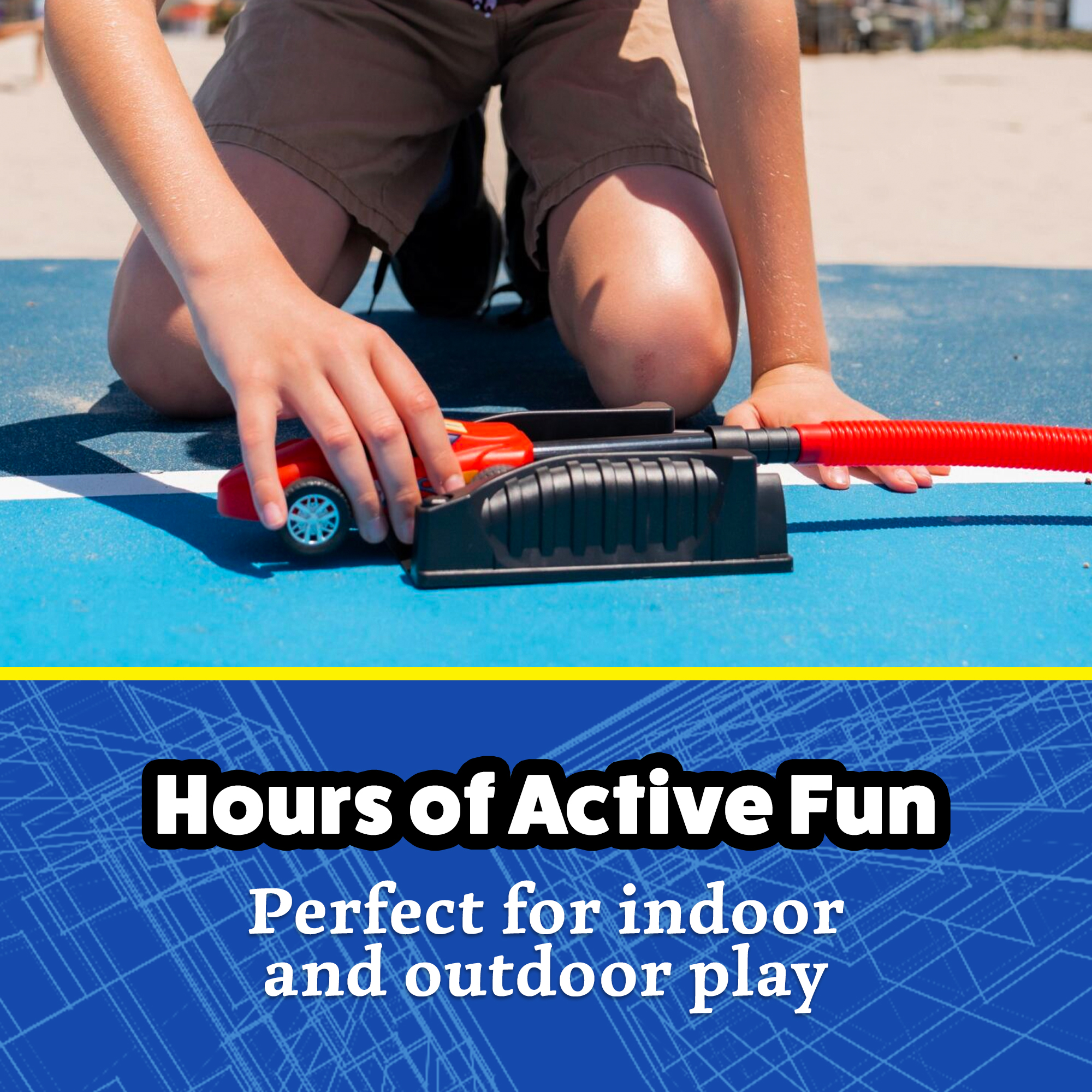 Stomp Racers Air Powered Cars by Stomp Rocket - Includes 1 Race Car and Launcher, Fun Outdoor Toys for Boys and Girls Ages 5 and up