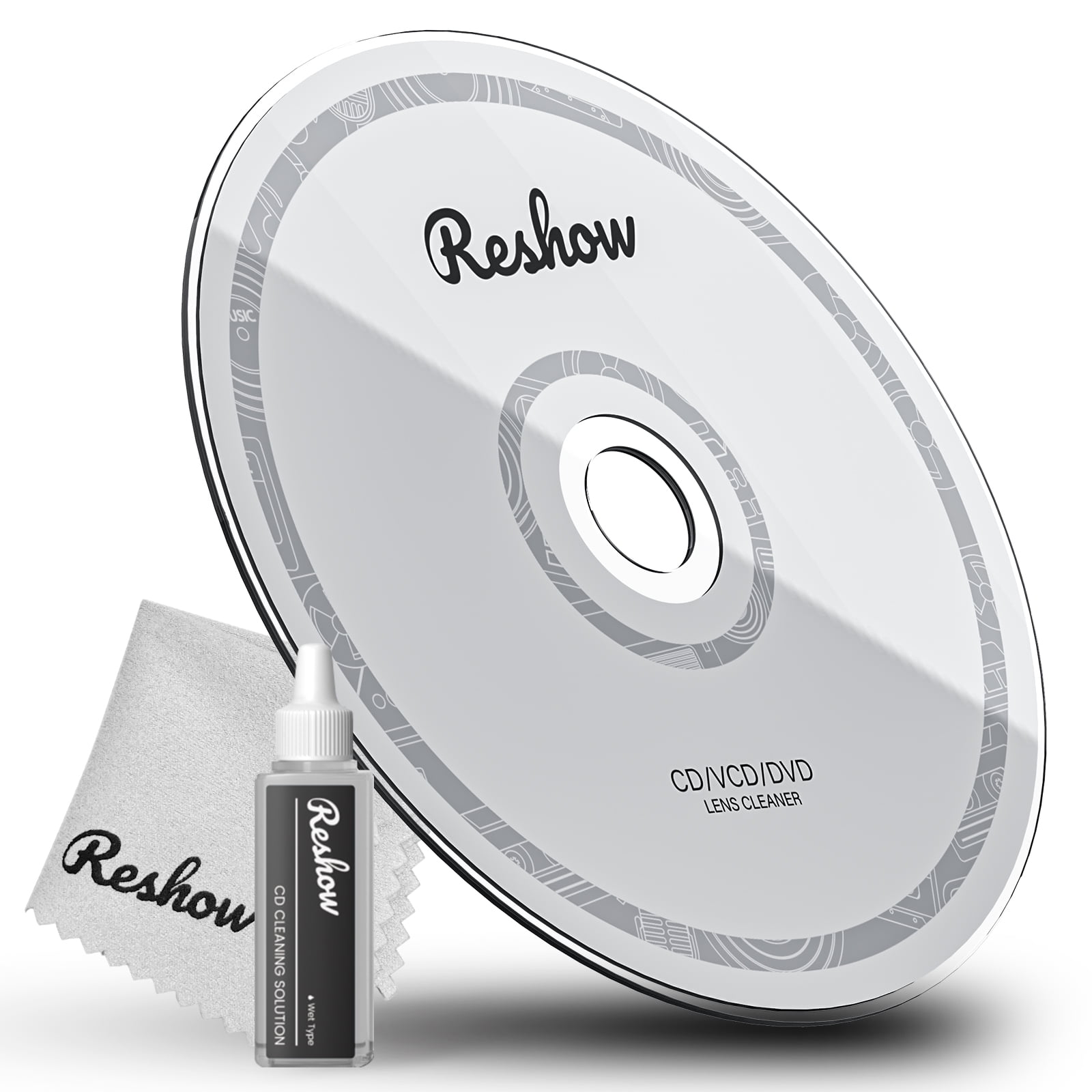 Reshow Laser Lens Disc Cleaner kit for CD & DVD Player Without