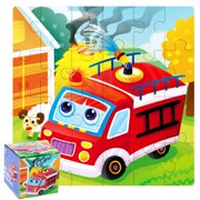 EGNMCR Kids Baby Wooden Puzzle Cognition Puzzle Learning Educational Toy Wooden Puzzle Birthday Gifts for Kids