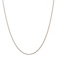 thumbnail image 1 of 14K Rose Gold Diamond Cut Rose Gold 1.00mm Spiga Chain 16 Inch, 1 of 4