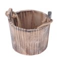 thumbnail image 3 of Barrel Planter, Breathable Rustic Flower Plant Pots Wall Hanging Innovative Decorative Vintage Style  for Patio, 3 of 7
