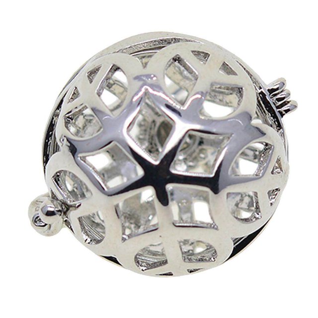 tredstone Beads Cage Charms Locket Pendant Settings for DIY Necklace Peace