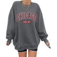 thumbnail image 1 of European-style casual sweatshirt, long-sleeved round neck pullover sweatshirt, solid color sweatshirt, 1 of 6