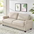 thumbnail image 1 of Zinus Josh Traditional Modern 3-Seater Upholstered Sofa Couch, Beige, 1 of 9
