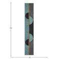 thumbnail image 3 of Casavani Handblock Printed Blue Cotton Rug Square Dining Room Carpets Home Decor Kilim 7x7 feet, 3 of 6