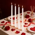 thumbnail image 4 of Red Candles Taper 4Pcs/Box Net Red Restaurant Plating Thread Candle, 25cm Long Pole Candles for Romantic Wedding Decoration, Wax for Candles, 4 of 6