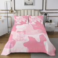 thumbnail image 1 of Erosebridal Vintage Minimalism Coverlet Set Queen, Camouflage Bedding Set, Abstract Geometry Bed Set, Lightweight Room Decorative, 3pcs, 1 of 5