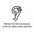 thumbnail image 3 of Nose Ring Piercing Hoop 18G or 20G Surgical Steel - 6pcs, 3 of 6