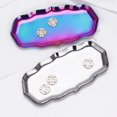 thumbnail image 4 of Wave-Shape Stainless Steel Tray  Cosmetics Jewelry Display Organizer  Trinket Dish  Candle Tray  Vanity Bathroom Ring Holder Tray  Storage Tray Dish Plate, 4 of 7