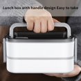thumbnail image 3 of Heated Lunch Box 3 Layers Insulated Lunch Container Leak-Proof Thermal Bento Box Every Parts Detachable Meal Heater with Handle, 3 of 9
