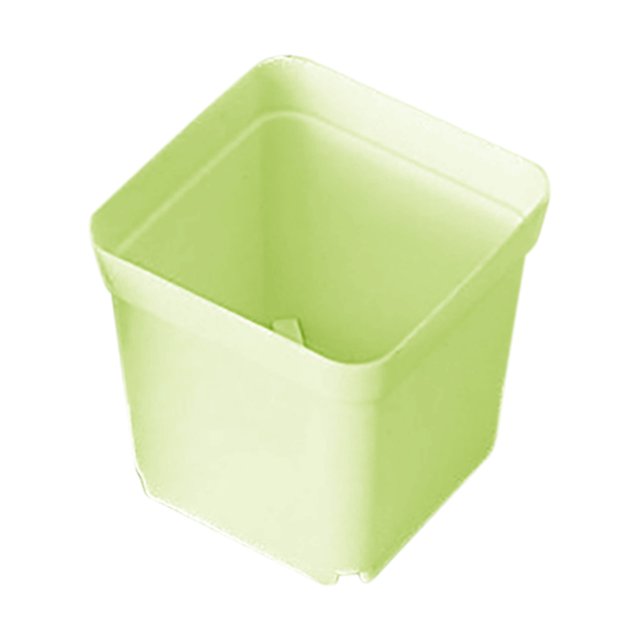 Flowerpots with Dish Ceramic, 10Pcs Gardening Succulent Small Square Pot Colorful Flower Pot Seedling Plastic Lightweight Practical Flower Pot, Flower Pots