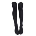 thumbnail image 1 of Bas Cuisse Extra Longs Chauds Bas Doux Automne Hiver Bas Noirs, 1 of 8