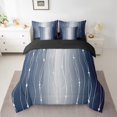 thumbnail image 2 of YST Navy Blue and Gray Gradient Comforter Set, 7-Piece, Geometric Design, Twin, 2 of 4
