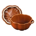 thumbnail image 3 of STAUB Ceramique 500 mL Ceramic Pumpkin Cocotte, Cinnamon, 3 of 11