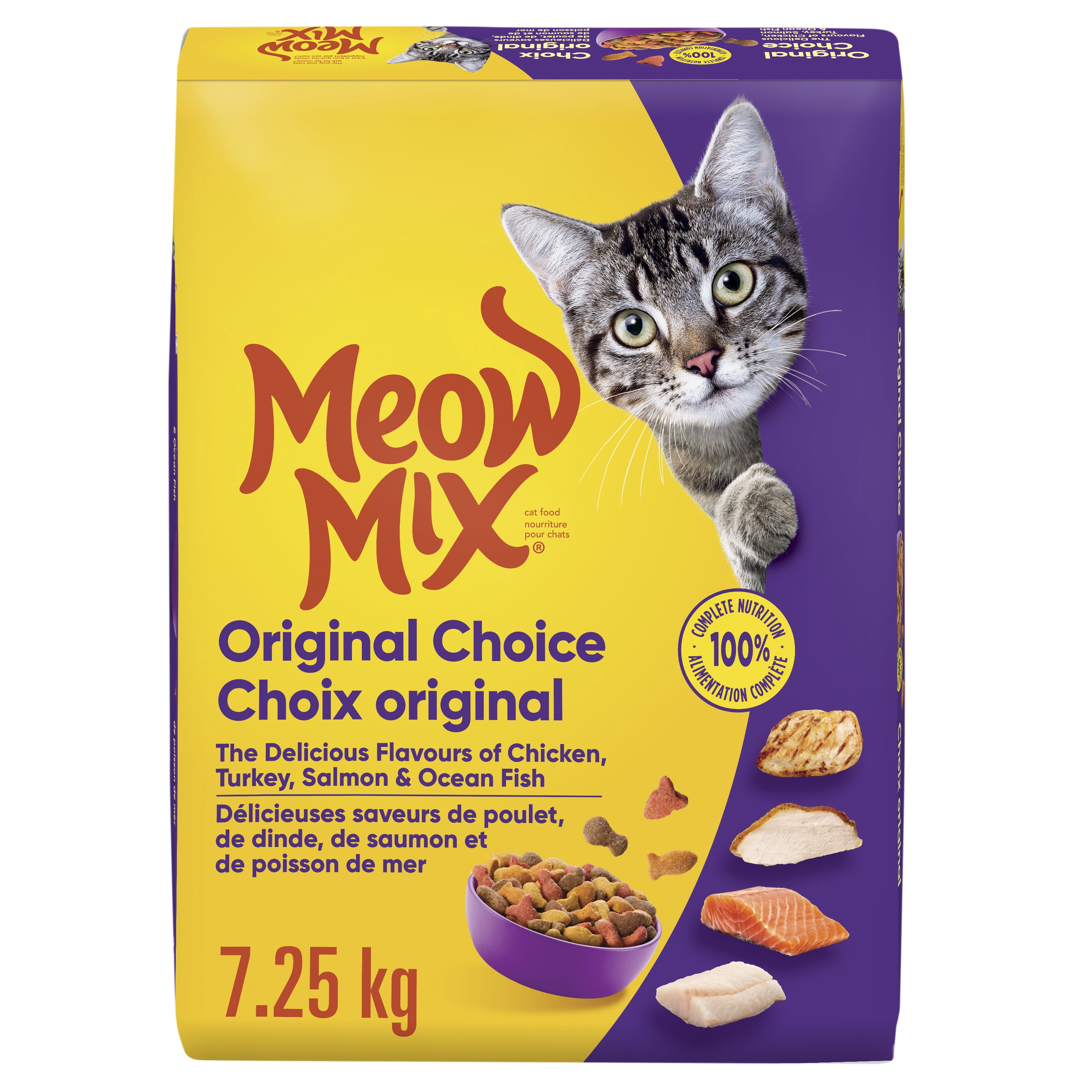 Meow Mix Dry Cat Food Original Choice 7.25 kg