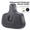 thumbnail image 3 of WEST BIKING Wide Comfort Bike Seat with Shock Absorption for Electric Bicycles - Durable PU+Plastic Design, Easy Installation, Non-Slip, Long-Ride Comfort, Black, 3 of 7