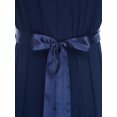 thumbnail image 3 of renvena Kids Girls Flower Wedding Party Bodysuit Ruffled Chiffon Pageant Banquet Rompers Summer Wide Leg Pants Jumpsuit Playsuit with Detachable Embellishment Navy Blue 12, 3 of 9