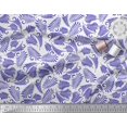 thumbnail image 3 of Soimoi Silk Fabric Leaves Artistic Printed Craft Fabric by The Yard 42 Inch Wide, 3 of 3
