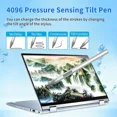 thumbnail image 2 of Stylus Pen for ASUS Transformer/Mini/ASUS Zenbook Flip/Pro/ASUS Vivobook Flip/Pro/Duo/ASUS Notebook, Rechargeable MPP 2.0 Tilt Active Pen with 4096 Pressure Sensitivity, Palm Rejection Black, 2 of 6
