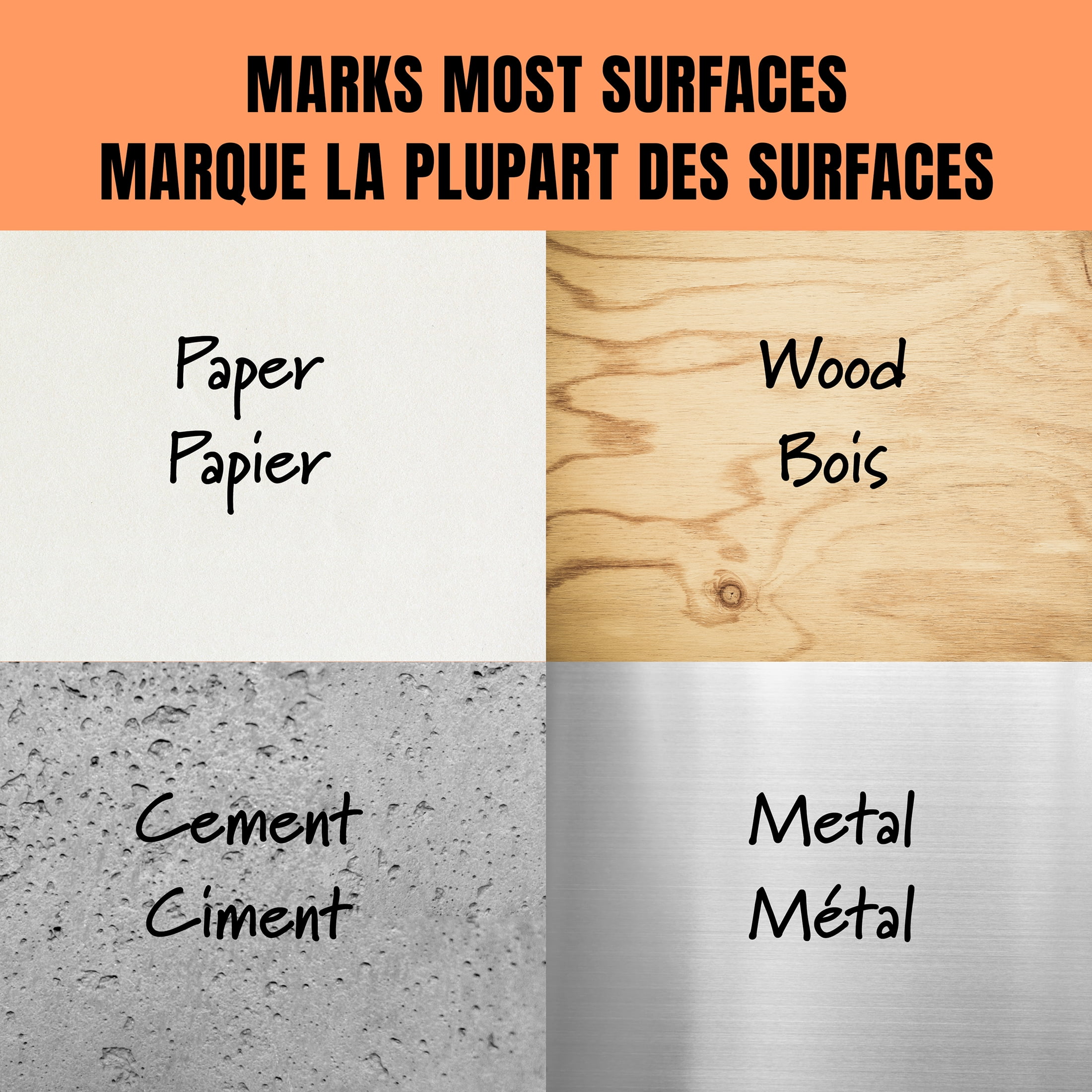 Hilroy Marqueurs permanents, marqueur permanent, faible odeur, pointe fine, noir, paquet de 36