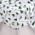 thumbnail image 4 of Twin Size Sheet Set Paisley Printed Bed Sheets for Single Bed Piece Microfiber Fitted Sheet with ” Deep Pocket & Straps Patterned Bedding Sheets & Pillowcase Set, 4 of 9