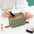 thumbnail image 5 of Portable Cosmetic Bag Polyester Zipper Pouch Large Capacity Cosmetic Organizer For Women, 5 of 5